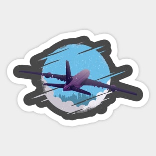 Airplane Design Sticker